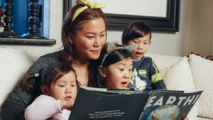 Reading a Book with Children